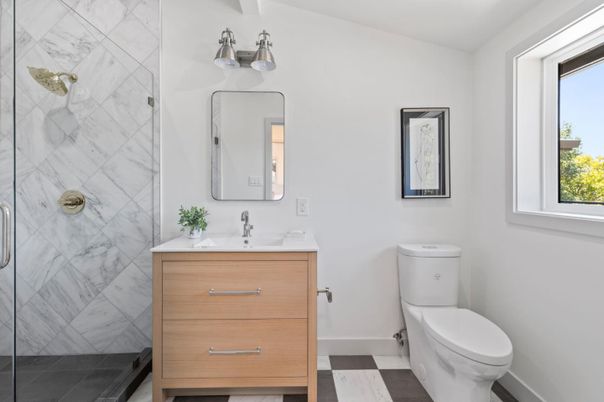 Bathroom, Interior, Marble Walls