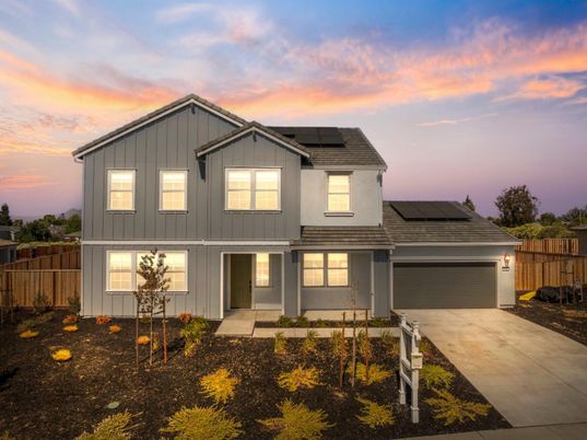 Attached, Exterior, Facade, Solar Panels, Farmhouse