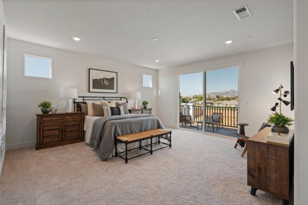 Bedroom, Interior, Recessed Lighting