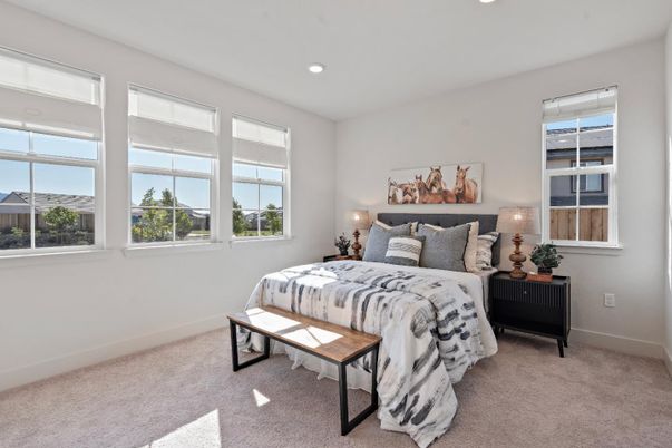 Bedroom, Interior, Recessed Lighting
