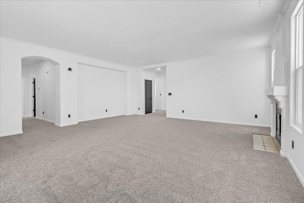 Empty room, Fireplace, Interior