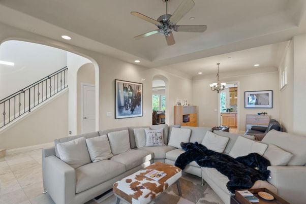 Chandelier, Interior, Living room, Recessed Lighting