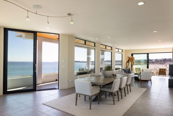 Dining room, Interior, Recessed Lighting, Water