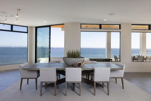 Dining room, Interior, Recessed Lighting, Water