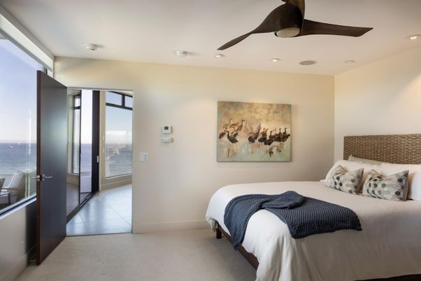 Bedroom, Interior, Recessed Lighting, Water