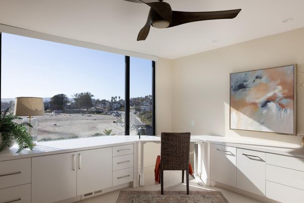 Home Office, Interior, Recessed Lighting, Water