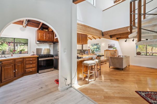 Interior, Kitchen, Wooden Beams, Wooden Ceilings, Wood Texture Flooring