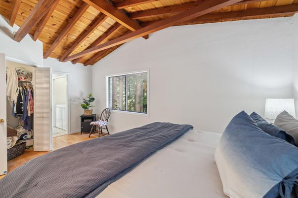 Bedroom, Interior, Wooden Beams, Wooden Ceilings
