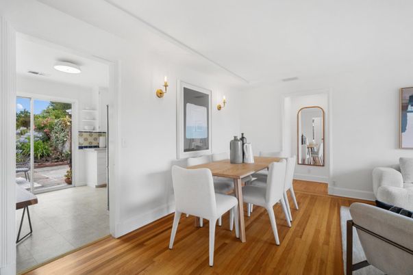 Dining room, Interior, Wood Texture Flooring