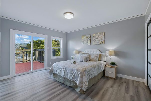 Bedroom, Interior, Wood Texture Flooring