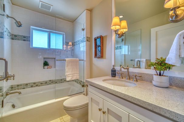 Bathroom, Glass Shower, Interior
