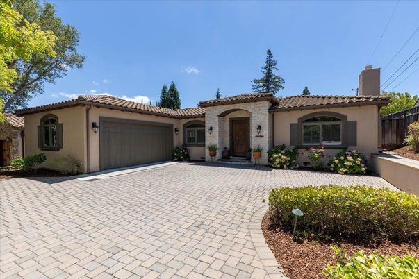 Attached, Backyard, Exterior, Facade, Mediterranean