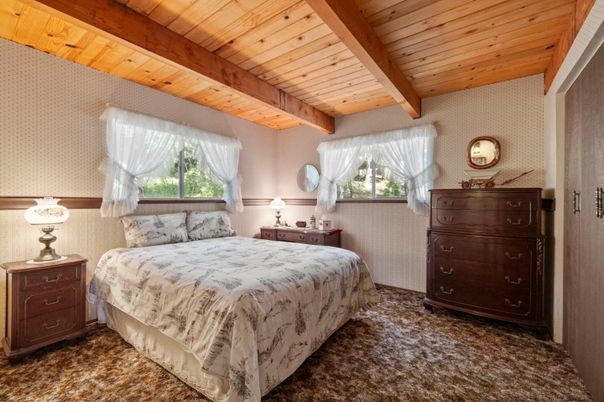 Bedroom, Interior, Wooden Beams, Wooden Ceilings