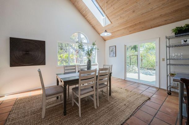 Dining room, Interior, Wooden Ceilings