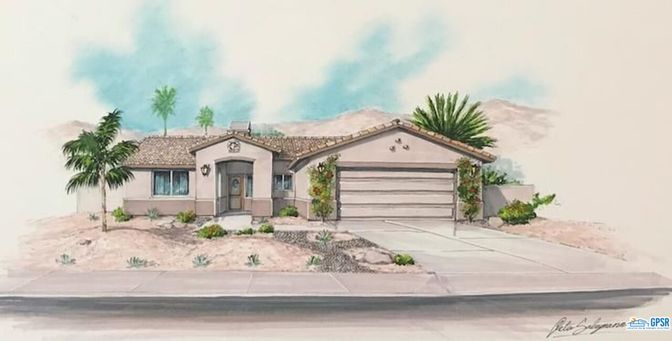 Attached, Exterior, Facade, Mediterranean