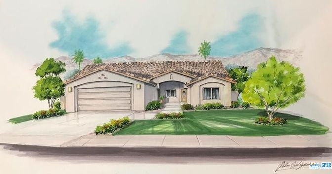 Attached, Exterior, Facade, Mediterranean