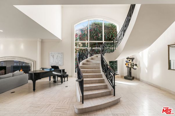Fireplace, Interior, Marble, Piano, Recessed Lighting