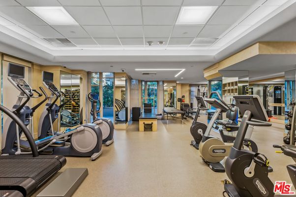 Fitness Equipment, Gym, Interior, Recessed Lighting