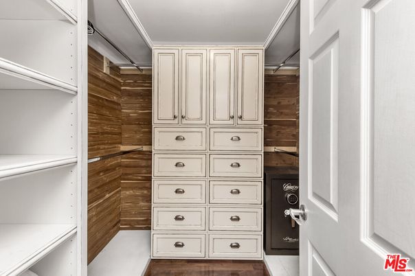 Interior, Walk-in Closets, Wood Texture Flooring, Wooden Walls