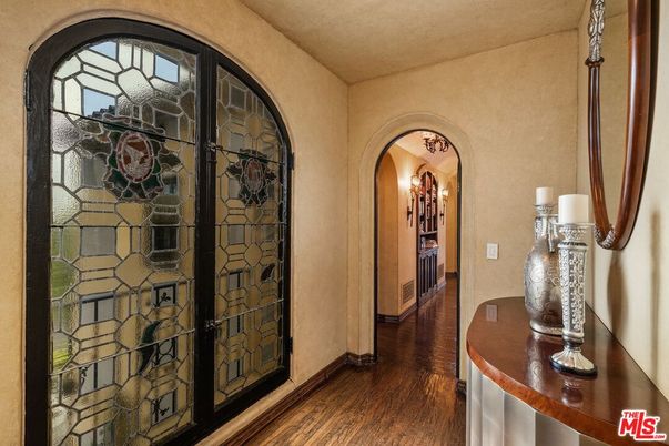 Interior, Stone Walls, Wood Texture Flooring
