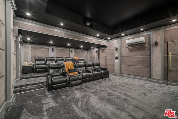 Home Theatre Room, Interior, Projection Screen, Recessed Lighting, Theatre Room