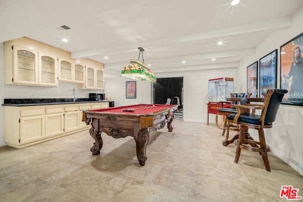 Billiard Table, Game Room, Interior, Pendant Lights, Recessed Lighting
