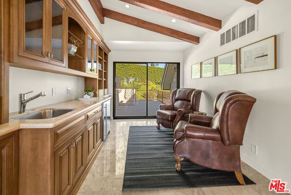 Interior, Kitchen, Recessed Lighting, Wooden Beams