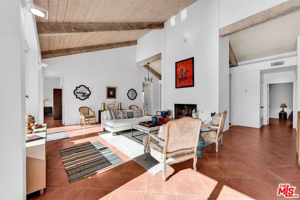 Fireplace, Interior, Living room, Pendant Lights, Wooden Beams, Wooden Ceilings