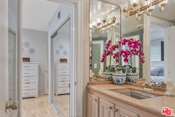 Bathroom, Dual Sink Vanities, Interior, Wood Texture Flooring