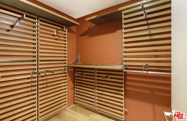 Interior, Walk-in Closets, Wood Texture Flooring, Wooden Walls