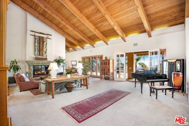 Fireplace, Interior, Living room, Piano, Wooden Beams, Wooden Ceilings