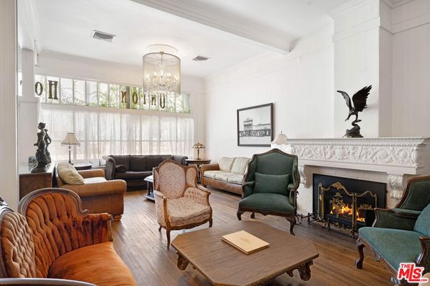 Chandelier, Fireplace, Interior, Living room, Wood Texture Flooring