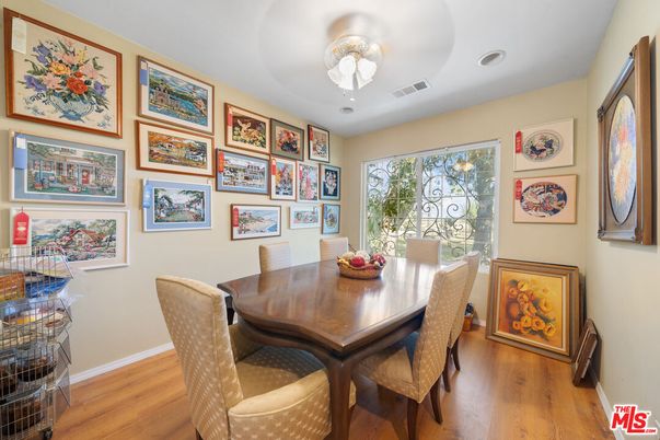 Dining room, Interior, Wood Texture Flooring
