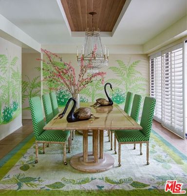 Chandelier, Dining room, Interior, Wooden Ceilings, Wood Texture Flooring