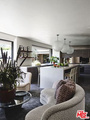 Interior, Kitchen, Living room, Stainless Steel Appliances, Wood Texture Flooring