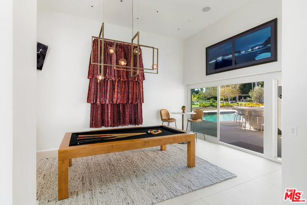 Billiard Table, Game Room, Interior, Pendant Lights