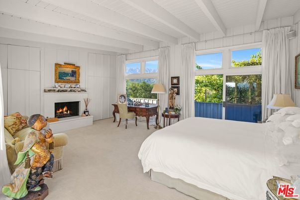 Bedroom, Fireplace, Interior