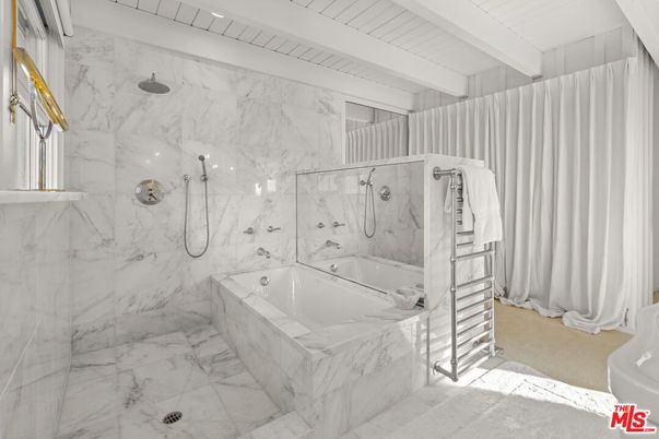 Bathroom, Glass Shower, Interior, Marble, Marble Walls
