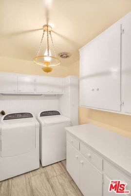 Interior, Washer, Wood Texture Flooring