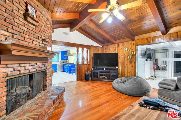 Fireplace, Interior, Stone Walls, Wooden Beams, Wooden Ceilings, Wood Texture Flooring, Wooden Walls