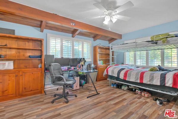 Bedroom, Home Office, Interior, Wooden Beams, Wood Texture Flooring