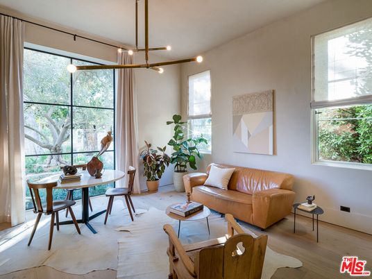 Dining room, Interior, Living room, Pendant Lights, Wood Texture Flooring
