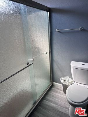 Bathroom, Glass Shower, Interior, Wood Texture Flooring