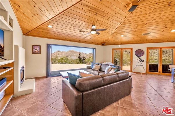 Interior, Living room, Recessed Lighting, Wooden Ceilings