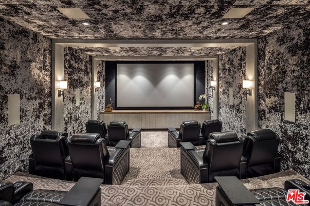 Home Theatre Room, Interior, Projection Screen, Recessed Lighting, Theatre Room