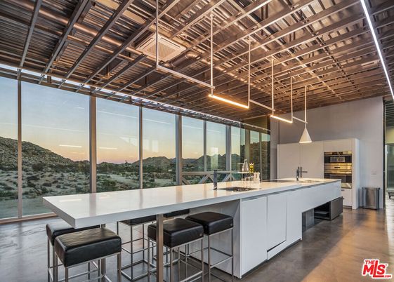 Interior, Kitchen, Pendant Lights, Stainless Steel Appliances, Wooden Beams, Wooden Ceilings, Wood Texture Flooring