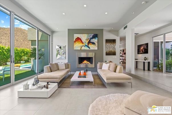 Fireplace, Interior, Living room, Recessed Lighting