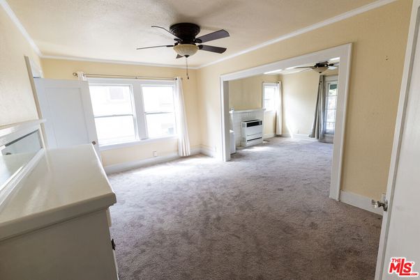Empty room, Fireplace, Interior