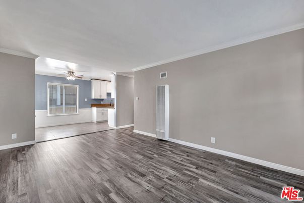 Empty room, Interior, Kitchen, Wood Texture Flooring