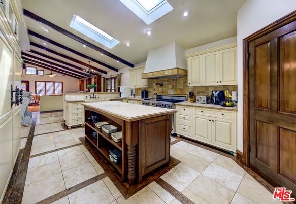 Interior, Kitchen, Recessed Lighting, Wooden Beams